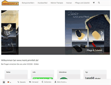 Tablet Screenshot of meinlammfell.de